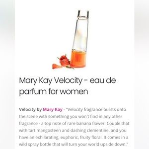 Mary kay velocity perfume
